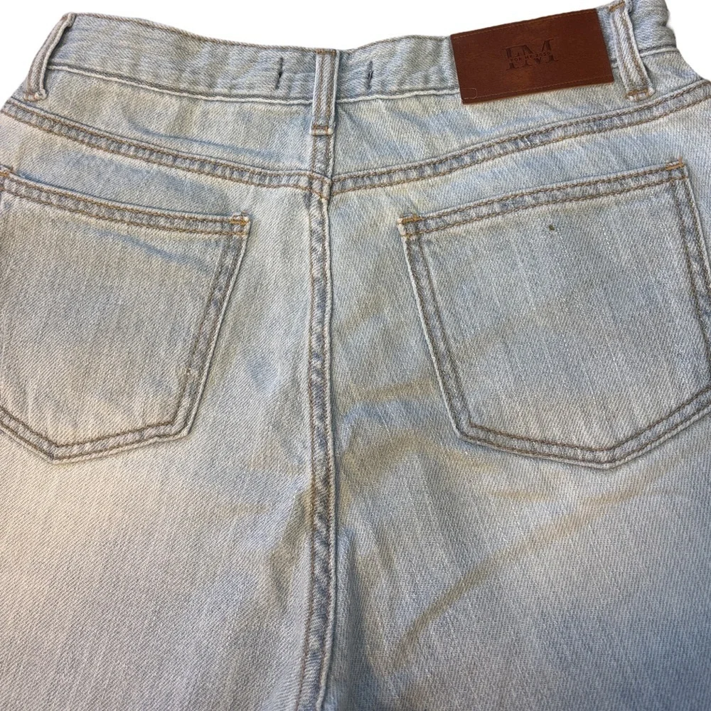 FM2050 Ren Wide Leg Whitewashed High Rise  Denim Jeans Medium